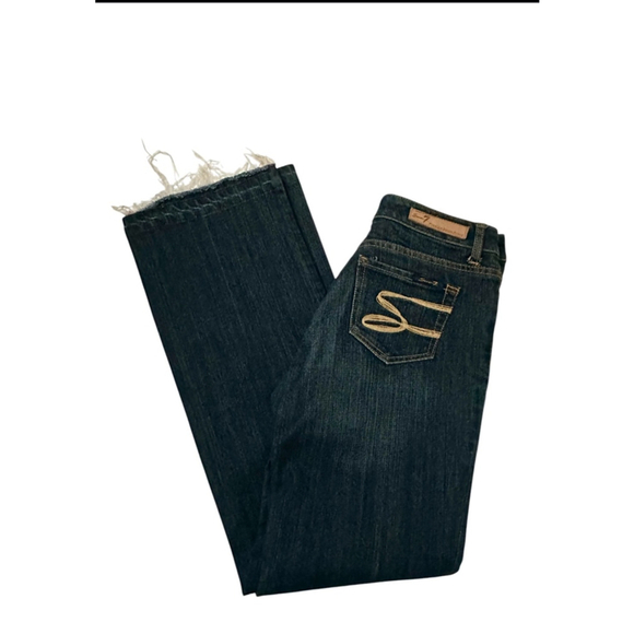 Women's Seven7 Jeans Denim Blue Size 4 Flare - Picture 1 of 12